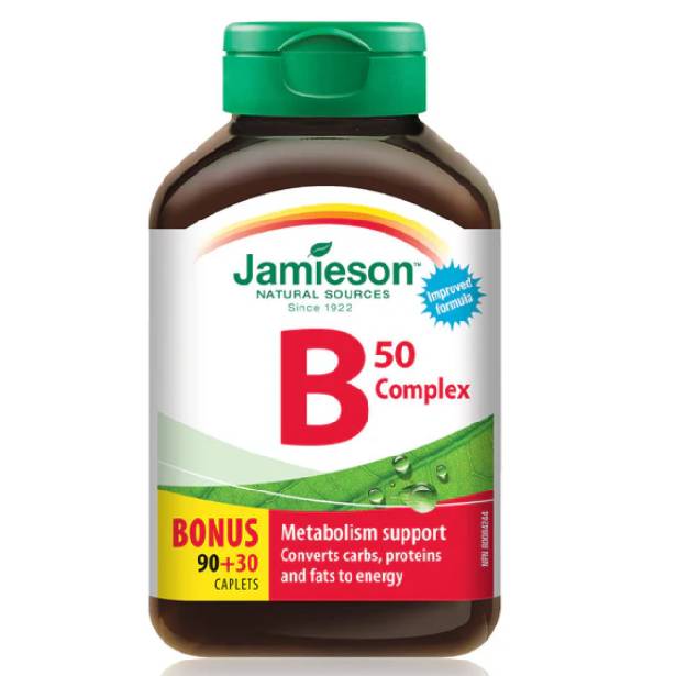 Jamieson Vitamin B50 Complex - Bonus Size 120 tablets