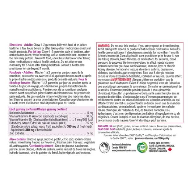 Melatonin + Immunity Gummies - 60 gummies