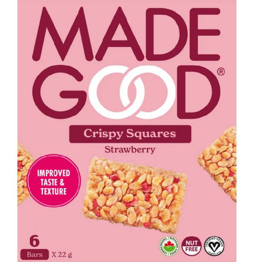 New Formula! Strawberry Crispy Squares (Total 36 Count)