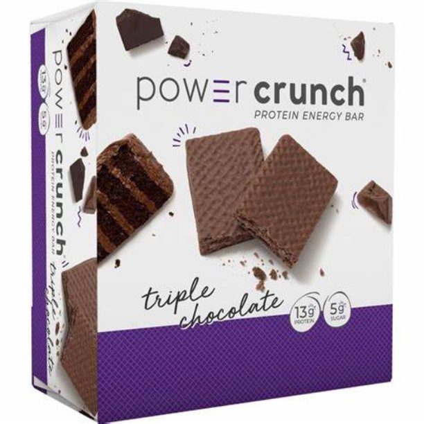 Power Crunch Protein Energy Bar, Original, Triple Chocolate, 40g, 12 Count