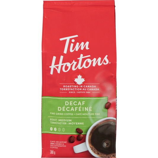 TIM HORTONS Fine Grain Coffee Decaffeinated 300g