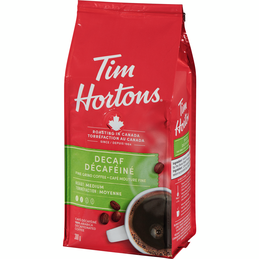 TIM HORTONS Fine Grain Coffee Decaffeinated 300g