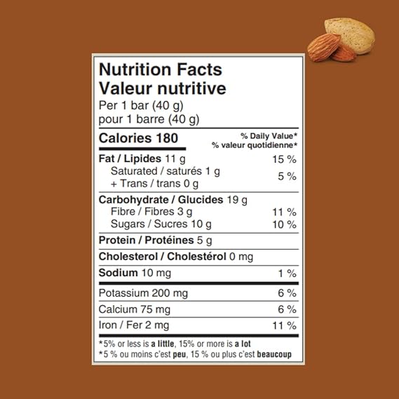 Taste of Nature Organic Almond Snack Bar - 16-Count Snack Pack