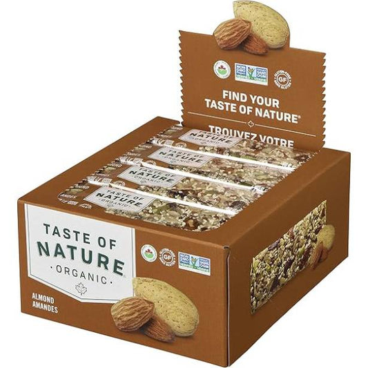 Taste of Nature Organic Almond Snack Bar - 16-Count Snack Pack